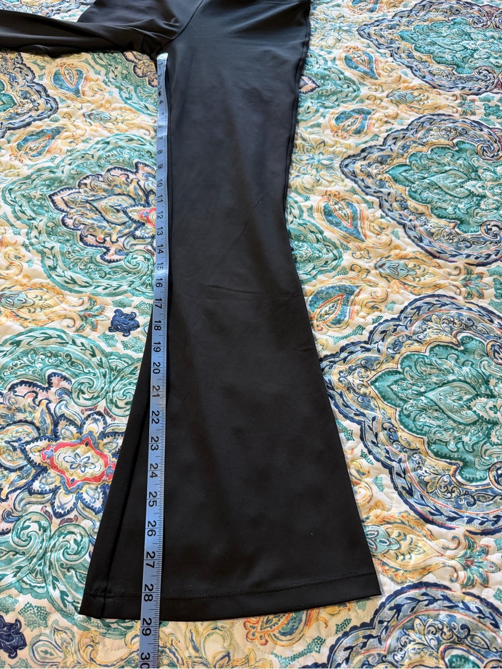 Zyia Active Women's Black High-Waist Flared Pants - Picture 4 of 9